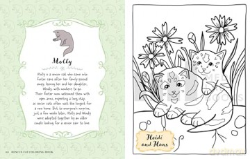 Rescue Cat Coloring Book: Featuring adorable, real-life rescues! - Madeleine Belanger [KSIĄŻKA]