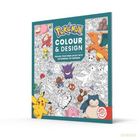 Pokémon Colour and Design: the official Pokémon colouring book for fans of the original game, relaxing and satifying. NEW for 2026! - Pokémon [KOMIKS]