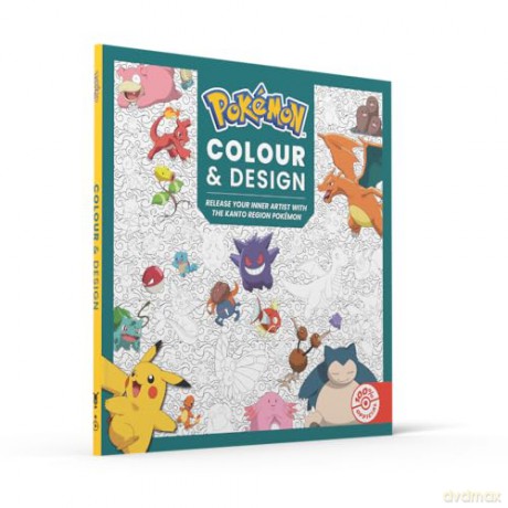 Pokémon Colour and Design: the official Pokémon colouring book for fans of the original game, relaxing and satifying. NEW for 2026! - Pokémon [KOMIKS]