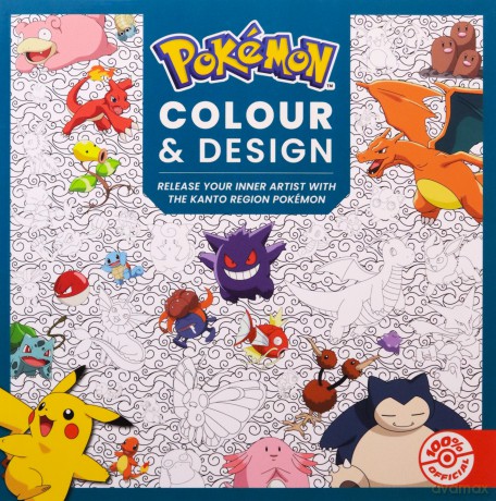 Pokémon Colour and Design: the official Pokémon colouring book for fans of the original game, relaxing and satifying. NEW for 2026! - Pokémon [KOMIKS]