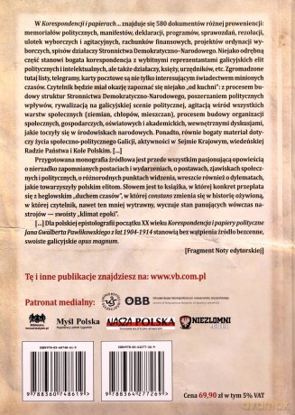 Korespondencja i papiery polityczne Jana Gwalberta Pawlikowskiego z lat 1904-1914 - Tomasz Sikorski, Adam Wątor [KSIĄŻKA]