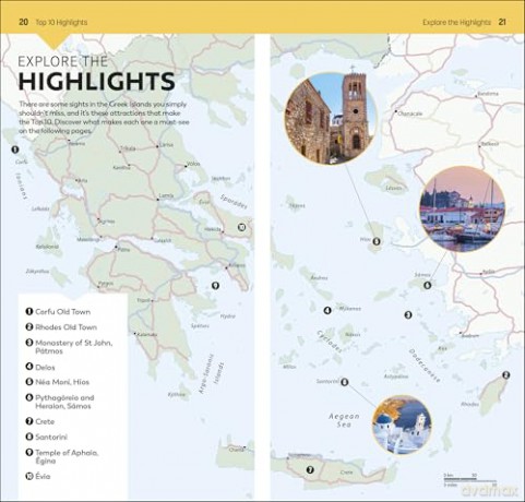 DK Top 10 Greek Islands: Top 10 lists for your perfect trip, plus an all-weather folded map (Pocket Travel Guide) [KSIĄŻKA]