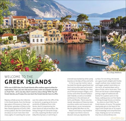 DK Top 10 Greek Islands: Top 10 lists for your perfect trip, plus an all-weather folded map (Pocket Travel Guide) [KSIĄŻKA]
