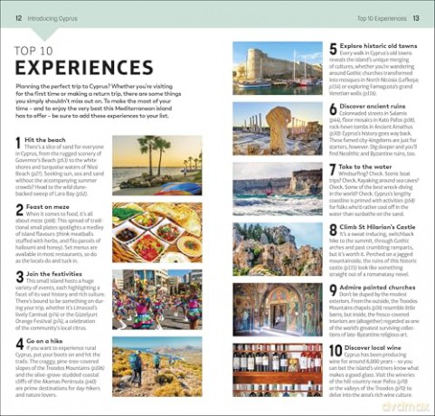 DK Top 10 Cyprus: Top 10 lists for your perfect trip, plus an all-weather folded map (Pocket Travel Guide) [KSIĄŻKA]