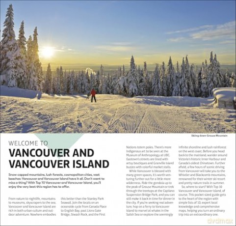 DK Top 10 Vancouver and Vancouver Island: Top 10 lists for your perfect trip, plus an all-weather folded map (Pocket Travel Guide) [KSIĄŻKA]
