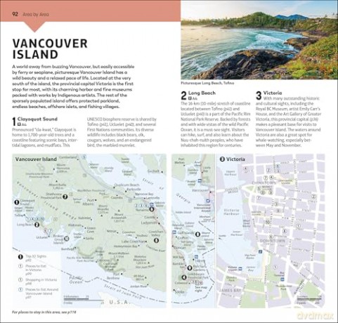 DK Top 10 Vancouver and Vancouver Island: Top 10 lists for your perfect trip, plus an all-weather folded map (Pocket Travel Guide) [KSIĄŻKA]