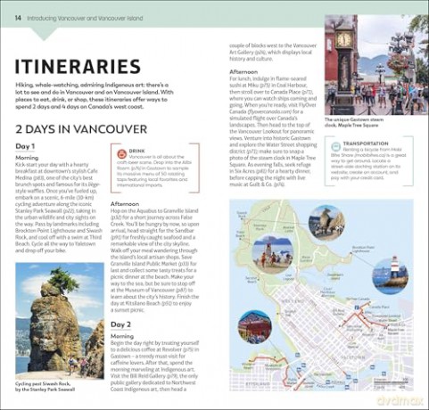 DK Top 10 Vancouver and Vancouver Island: Top 10 lists for your perfect trip, plus an all-weather folded map (Pocket Travel Guide) [KSIĄŻKA]