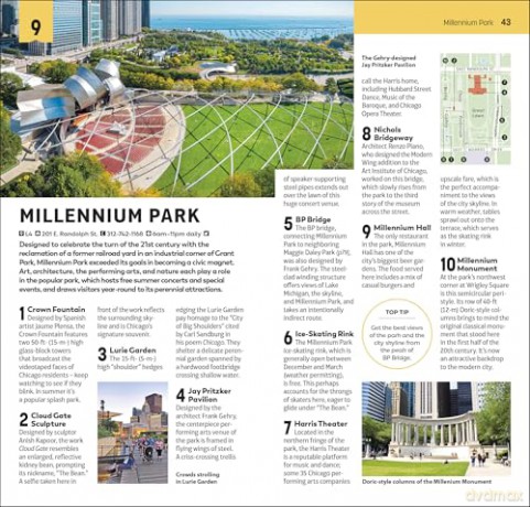 DK Top 10 Chicago: Top 10 lists for your perfect trip, plus an all-weather folded map (Pocket Travel Guide) [KSIĄŻKA]