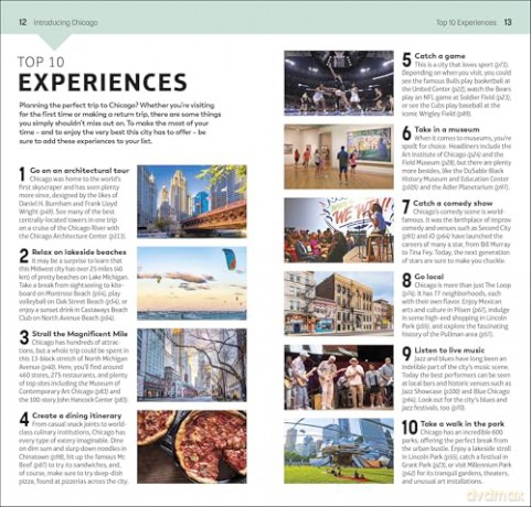 DK Top 10 Chicago: Top 10 lists for your perfect trip, plus an all-weather folded map (Pocket Travel Guide) [KSIĄŻKA]