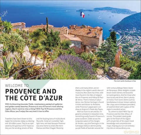 DK Top 10 Provence and the Côte d'Azur: Top 10 lists for your perfect trip, plus an all-weather folded map (Pocket Travel Guide) [KSIĄŻKA]