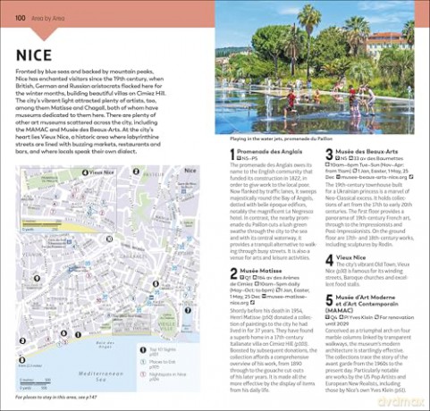 DK Top 10 Provence and the Côte d'Azur: Top 10 lists for your perfect trip, plus an all-weather folded map (Pocket Travel Guide) [KSIĄŻKA]