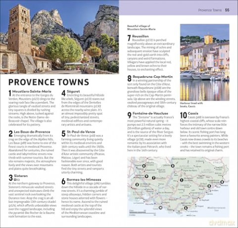 DK Top 10 Provence and the Côte d'Azur: Top 10 lists for your perfect trip, plus an all-weather folded map (Pocket Travel Guide) [KSIĄŻKA]