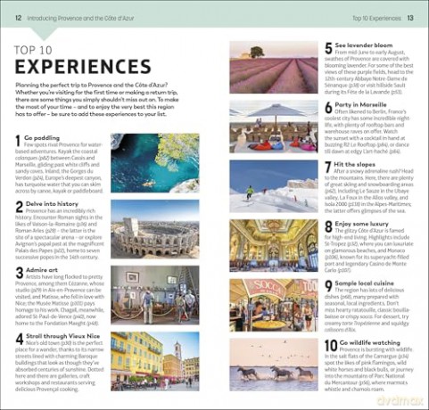 DK Top 10 Provence and the Côte d'Azur: Top 10 lists for your perfect trip, plus an all-weather folded map (Pocket Travel Guide) [KSIĄŻKA]