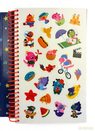 My Stick-A-Story: Once Upon a Time in Dinoland! Create Your Own Adventures with Reusable Stickers - Interactive Story Book for Kids - Lily Holland [KSIĄŻKA]