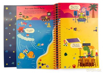 My Stick-A-Story: Once Upon a Time in Dinoland! Create Your Own Adventures with Reusable Stickers - Interactive Story Book for Kids - Lily Holland [KSIĄŻKA]