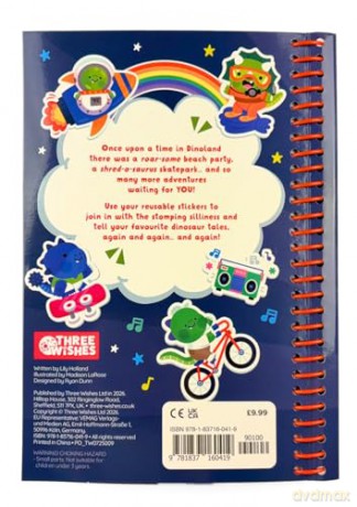 My Stick-A-Story: Once Upon a Time in Dinoland! Create Your Own Adventures with Reusable Stickers - Interactive Story Book for Kids - Lily Holland [KSIĄŻKA]