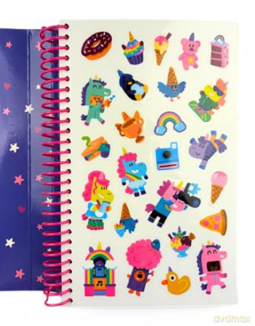 My Stick-A-Story: Once Upon a Time in Unicornland! Create Your Own Adventures with Reusable Stickers - Interactive Story Book for Kids - Lily Holland [KSIĄŻKA]