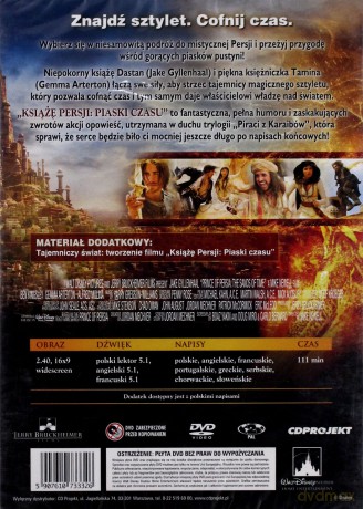 Książę Persji: Piaski czasu [DVD]