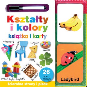 Kształty i kolory. Książka i karty ścieralne [KSIĄŻKA]