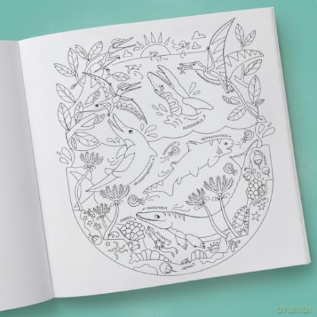 Dinosaurs Coloring Book: 40 Drawings to Color - Rachel Ignotofsky [KSIĄŻKA]