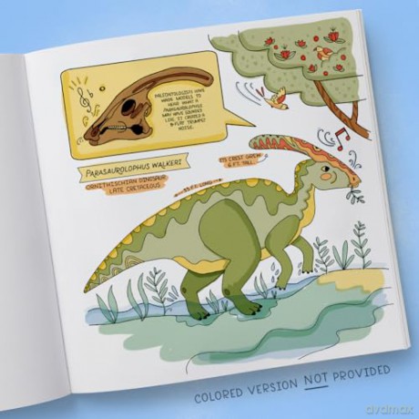 Dinosaurs Coloring Book: 40 Drawings to Color - Rachel Ignotofsky [KSIĄŻKA]