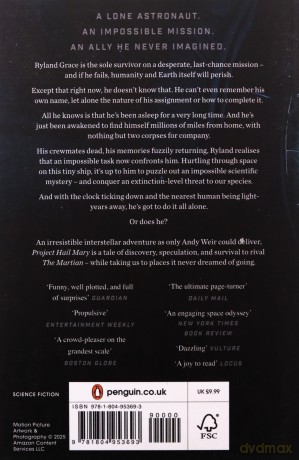 Project Hail Mary: From the Sunday Times bestselling author of The Martian - Soon to be a major motion picture - Andy Weir [KSIĄŻKA]
