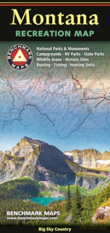 Montana Recreation Map: Big Sky Country - Benchmark Maps [KSIĄŻKA]