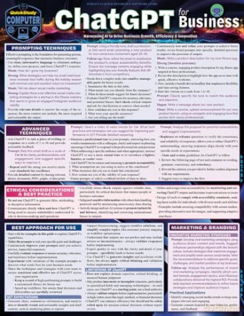 ChatGPT for Business: A Quickstudy Laminated Reference Guide - Frank Blackwell [KSIĄŻKA]
