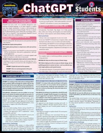 ChatGPT for Students: A Quickstudy Laminated Reference Guide - Frank Blackwell [KSIĄŻKA]