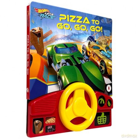 Hot Wheels Let's Race: Pizza to Go, Go, Go! Sound Book - Pi Kids [KSIĄŻKA]