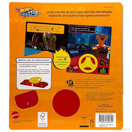 Hot Wheels Let's Race: Pizza to Go, Go, Go! Sound Book - Pi Kids [KSIĄŻKA]