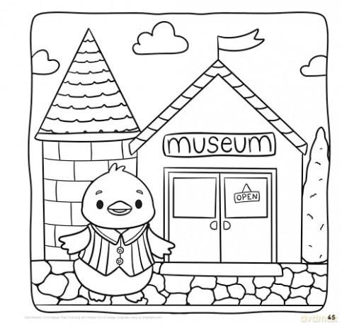 Happy Town Colouring and Sticker Fun (Happy Fox Books) 50+ Stickers and Colouring Pages of Cute City-Themed Scenes for Kids Ages 5-10 - Interactive Activity Book for Boys and Girls - Dani Banani [KSIĄŻKA]
