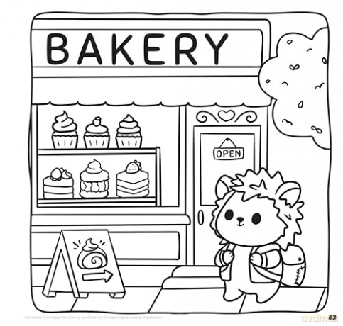 Happy Town Colouring and Sticker Fun (Happy Fox Books) 50+ Stickers and Colouring Pages of Cute City-Themed Scenes for Kids Ages 5-10 - Interactive Activity Book for Boys and Girls - Dani Banani [KSIĄŻKA]