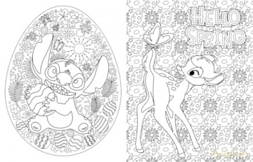 Disney Easter Colouring Book: Over 80 springtime images to colour! - Walt Disney [KSIĄŻKA]