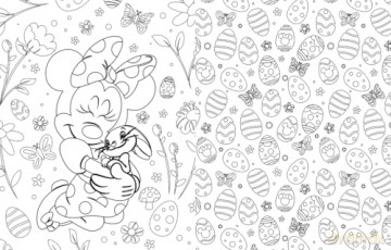 Disney Easter Colouring Book: Over 80 springtime images to colour! - Walt Disney [KSIĄŻKA]