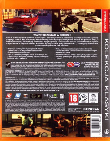 Mafia II Special Extended Edition (Pomarańczowa Kolekcja Klasyki) [GRA PC]