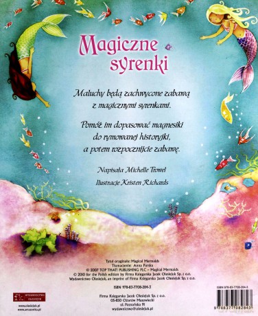 Magiczne syrenki. Książka z magnesami - Anna Purska [KSIĄŻKA]