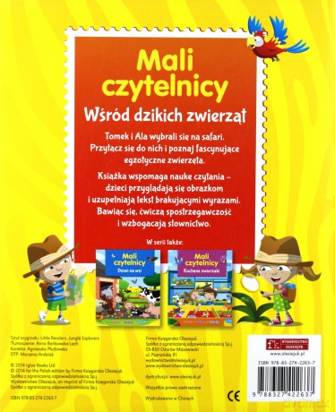 Mali Czytelnicy. Wśród dzikich zwierząt [KSIĄŻKA]