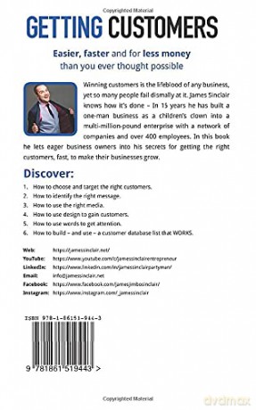 Getting Customers: Easier, faster and for less money than you ever thought possible - James Sinclair [KSIĄŻKA]