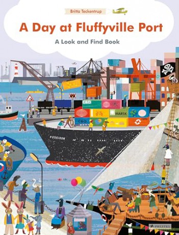 A Day at Fluffyville Port: A Look and Find Book - Britta Teckentrup [KSIĄŻKA]