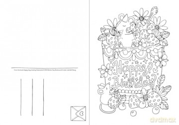 Happy Day Coloring Postcards: 20 All-Occasion Cards to Color, Sign, and Send: 1 (Color and Connect, 1) - Emelie Lidehäll Öberg [KSIĄŻKA]