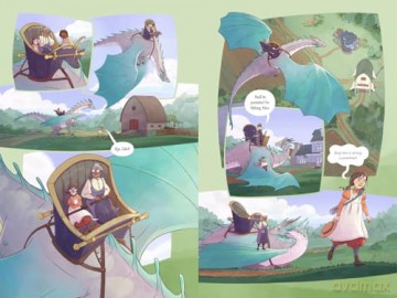 Kindred Dragons (Book 1): A Graphic Novel (Kindred Dragons, 1) - Sarah Mensinga [KSIĄŻKA]