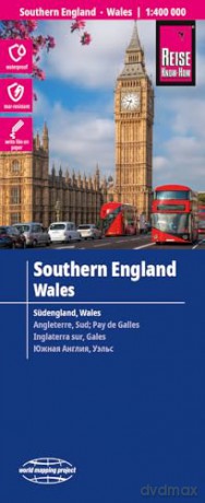 Southern England and Wales Map - 1:400,000 Scale (Reise Know-How World Mapping Project) - Reise Know-How Verlag Peter Rump [KSIĄŻKA]