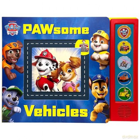 Nickelodeon Paw Patrol: Pawsome Vehicles Sound Book - Pi Kids [KSIĄŻKA]