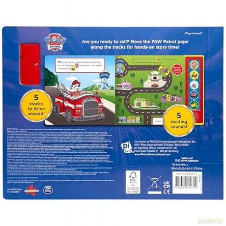 Nickelodeon Paw Patrol: Pawsome Vehicles Sound Book - Pi Kids [KSIĄŻKA]