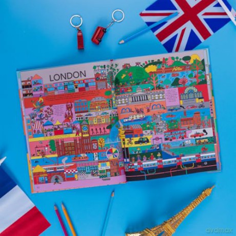 Big Brilliant World: A book of first words and early foreign language skills, featuring 12 cities from around the world - Matt Ralphs [KSIĄŻKA]