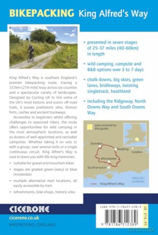 Bikepacking King Alfred's Way: 353km gravel loop from Winchester (Cicerone Guides) - Edward Hunton [KSIĄŻKA]