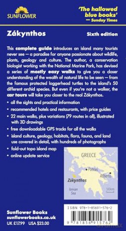 Zakynthos Sunflower Walking Guide 6e: 65 long and short walks and 5 car tours (Sunflower Guides) - Gail Schofield [KSIĄŻKA]