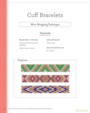 Brick Stitch, Peyote, and Other Bead-Weaving Techniques (Fox Chapel Publishing) 18 Beautiful Projects and Step-by-Step Instructions for Circular Peyote, Crossed-Thread Weaving, Loom Work, and More - Lucie Fossmalle [KSIĄŻKA]