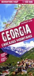 Adventure map Georgia Caucasus Mountains 1:400 000
